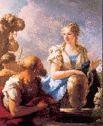 PELLEGRINI, Giovanni Antonio Rebecca at the Well Sweden oil painting artist
